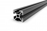 Aluminum profile 30x30 groove 8 I-type Black